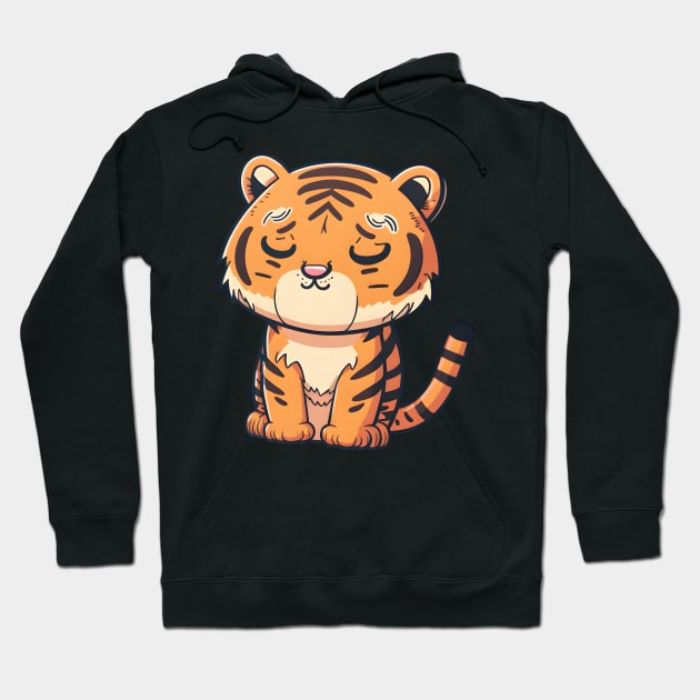 A little tiger very sure of himself, I would say very confident Hoodie by CutePlanetEarth